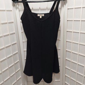 Black textured Romper